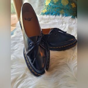 Dr. Martens black leather shoes, size 6